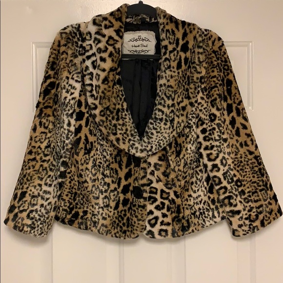 Fux fur leopard coat - Picture 1 of 4